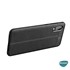 Microsonic Samsung Galaxy A02 Kılıf Deri Dokulu Silikon Lacivert 6