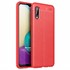Microsonic Samsung Galaxy A02 Kılıf Deri Dokulu Silikon Kırmızı 1