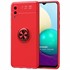 Microsonic Samsung Galaxy A02 Kılıf Kickstand Ring Holder Kırmızı 1