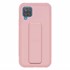 Microsonic Samsung Galaxy M12 Kılıf Hand Strap Rose Gold 2