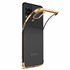 Microsonic Samsung Galaxy A12 Kılıf Skyfall Transparent Clear Gold 2