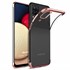 Microsonic Samsung Galaxy A12 Kılıf Skyfall Transparent Clear Rose Gold 1