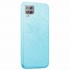 Microsonic Samsung Galaxy A12 Kılıf Sparkle Shiny Mavi 2