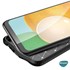 Microsonic Samsung Galaxy A04S Kılıf Deri Dokulu Silikon Lacivert 3