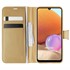 Microsonic Samsung Galaxy A32 4G Kılıf Delux Leather Wallet Gold 1