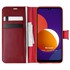 Microsonic Samsung Galaxy M12 Kılıf Delux Leather Wallet Kırmızı 1