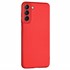 Microsonic Matte Silicone Samsung Galaxy S21 FE Kılıf Kırmızı 2