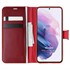 Microsonic Samsung Galaxy S21 Kılıf Delux Leather Wallet Kırmızı 1