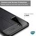 Microsonic Samsung Galaxy S21 Plus Kılıf Deri Dokulu Silikon Siyah 3