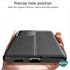 Microsonic Samsung Galaxy S21 Ultra Kılıf Deri Dokulu Silikon Siyah 6