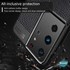 Microsonic Samsung Galaxy S21 Ultra Kılıf Deri Dokulu Silikon Siyah 7