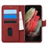 Microsonic Samsung Galaxy S21 Ultra Kılıf Fabric Book Wallet Kırmızı 1