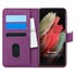 Microsonic Samsung Galaxy S21 Ultra Kılıf Fabric Book Wallet Mor 1