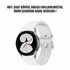 Microsonic Samsung Galaxy Watch 4 Classic 46mm Kordon Solid Silicone Band Beyaz 2