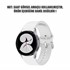 Microsonic Samsung Galaxy Watch FE Kordon Solid Silicone Band Beyaz 2