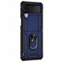 Microsonic Samsung Galaxy Z Flip 3 Kılıf Military Ring Holder Lacivert 2
