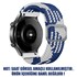 Microsonic Amazfit GTS 4 Mini Kordon Braided Loop Band Mavi Beyaz 2