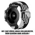 Microsonic Garmin Forerunner 745 Kordon Braided Loop Band Siyah Beyaz 2