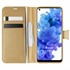 Microsonic TECNO Camon 16 Kılıf Delux Leather Wallet Gold 1