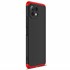 Microsonic Xiaomi Mi 11 Lite Kılıf Double Dip 360 Protective Siyah Kırmızı 2