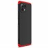 Microsonic Xiaomi Mi 11 Lite Kılıf Double Dip 360 Protective Siyah Kırmızı 2
