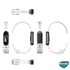 Microsonic Xiaomi Mi Band 6 Kordon Transparent Clear Band Pembe 4