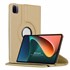 Microsonic Xiaomi Mi Pad 5 Kılıf 360 Dönerli Stand Deri Gold 1