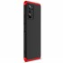 Microsonic Xiaomi Poco F3 Kılıf Double Dip 360 Protective Siyah Kırmızı 2