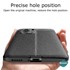 Microsonic Xiaomi Poco F3 Kılıf Deri Dokulu Silikon Siyah 8