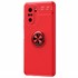 Microsonic Xiaomi Redmi K40 Kılıf Kickstand Ring Holder Kırmızı 2