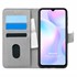 Microsonic Xiaomi Redmi 9A Kılıf Fabric Book Wallet Gri 1