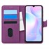 Microsonic Xiaomi Redmi 9A Kılıf Fabric Book Wallet Mor 1