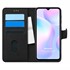 Microsonic Xiaomi Redmi 9A Kılıf Fabric Book Wallet Siyah 1