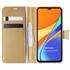 Microsonic Xiaomi Redmi 9C Kılıf Delux Leather Wallet Gold 1