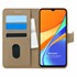 Microsonic Xiaomi Redmi 9C Kılıf Fabric Book Wallet Gold 1