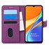 Microsonic Xiaomi Redmi 9C Kılıf Fabric Book Wallet Mor 1