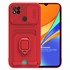 Microsonic Xiaomi Redmi 9C Kılıf Multifunction Silicone Kırmızı 1