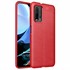 Microsonic Xiaomi Redmi 9T Kılıf Deri Dokulu Silikon Kırmızı 1