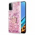 Microsonic Xiaomi Redmi 9T Kılıf Glitter Liquid Holder Pembe 1