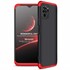 Microsonic Xiaomi Poco M5s Kılıf Double Dip 360 Protective Siyah Kırmızı 1