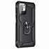 Microsonic Xiaomi Redmi Note 10 5G Kılıf Military Ring Holder Siyah 2