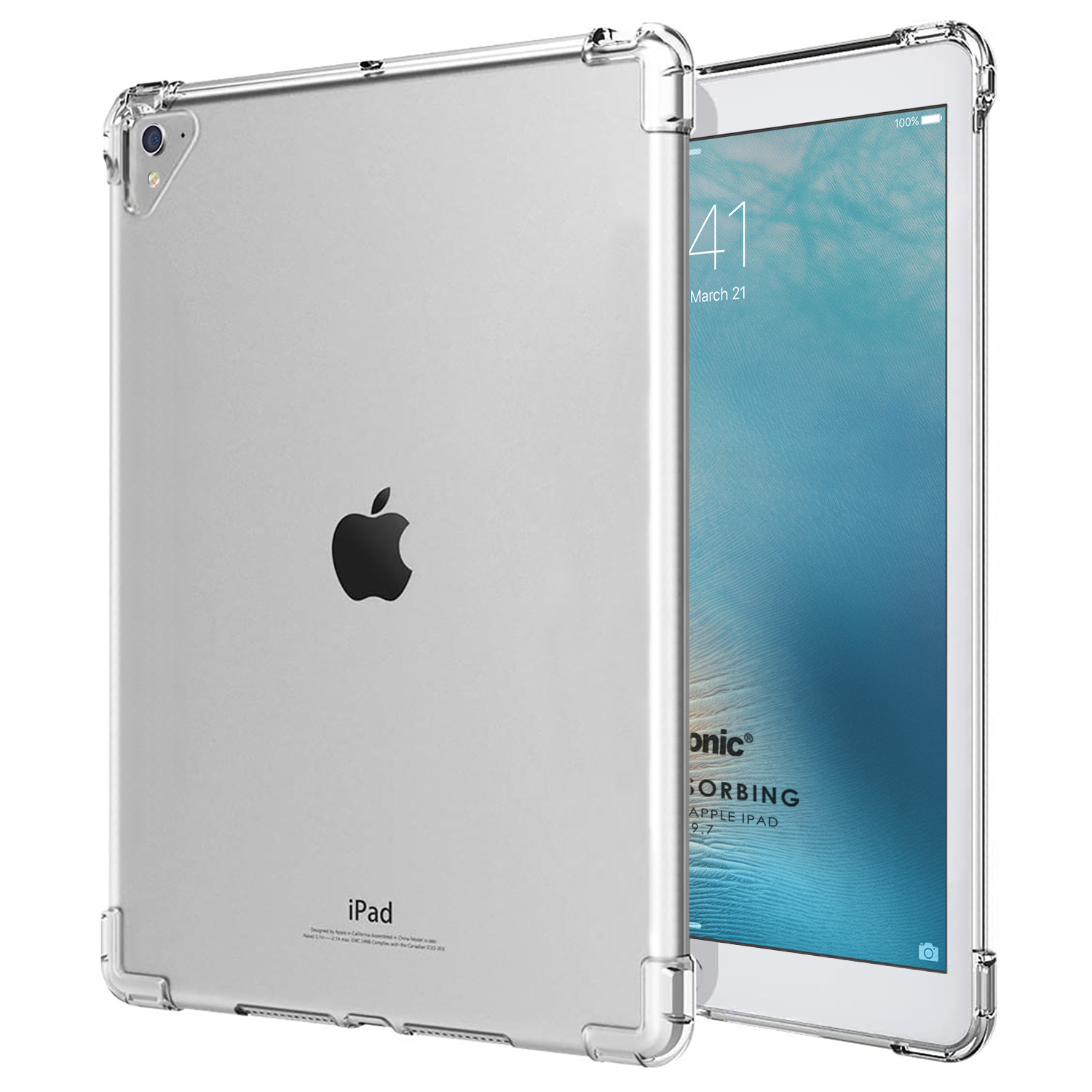 Microsonic Apple iPad Pro 9 7 Kılıf A1673-A1674-A1675 Shock Absorbing Şeffaf