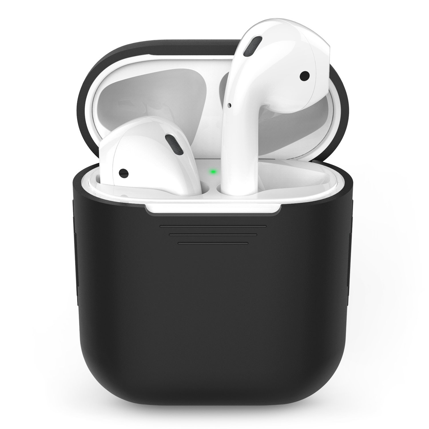 Microsonic Apple AirPods Bluetooth Kulaklık için Silikon Kılıf Siyah