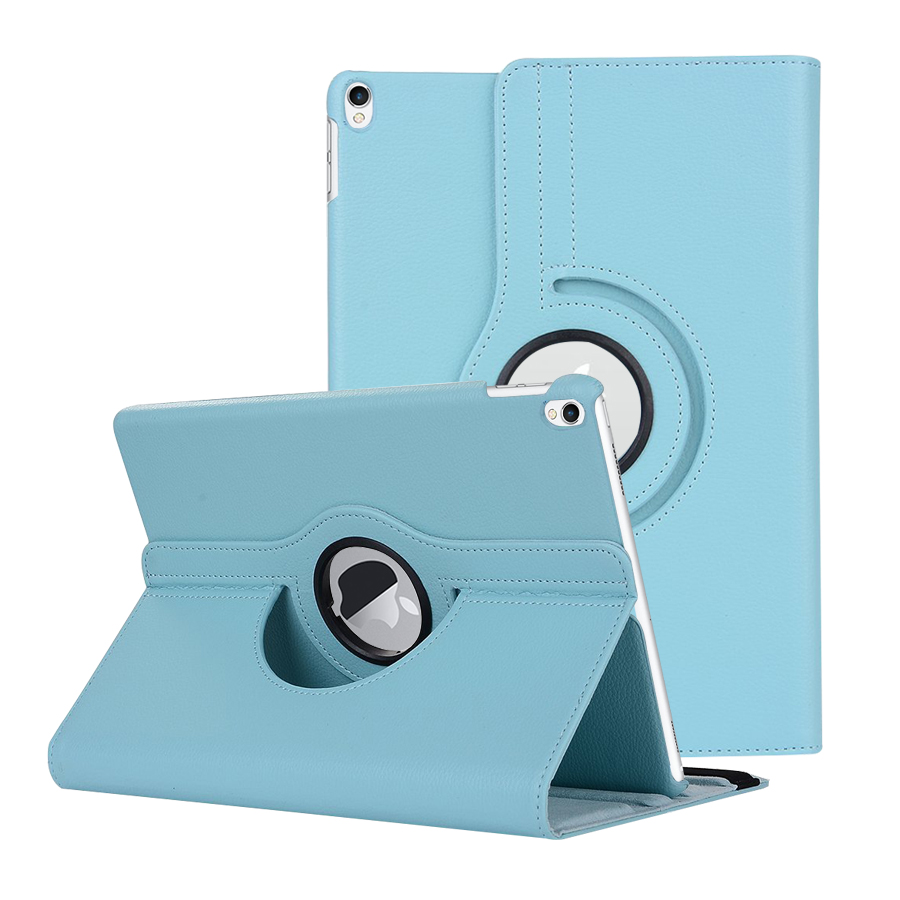 Microsonic iPad Pro 10 5 Kılıf 360 Dönerli Stand Deri Mavi
