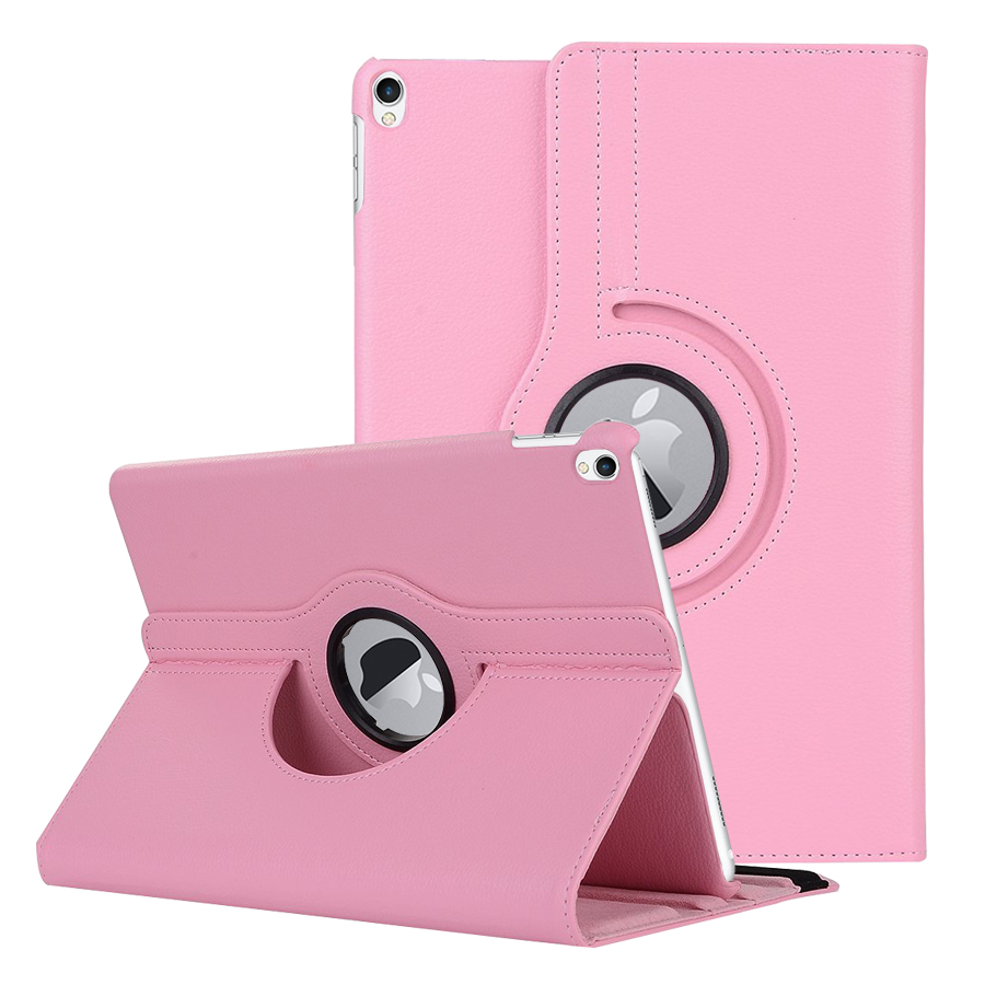 Microsonic iPad Pro 10 5 Kılıf 360 Dönerli Stand Deri Pembe