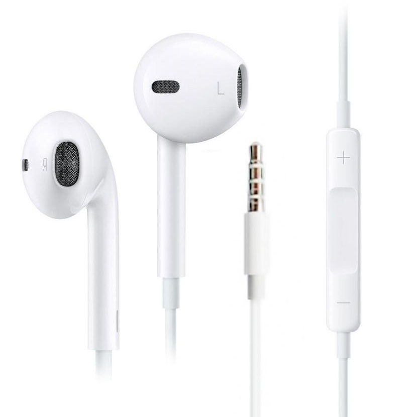 Microsonic iPhone Android Kumandalı Microfonlu Stereo kulaklık Tüm Modellerle Uyumlu Beyaz