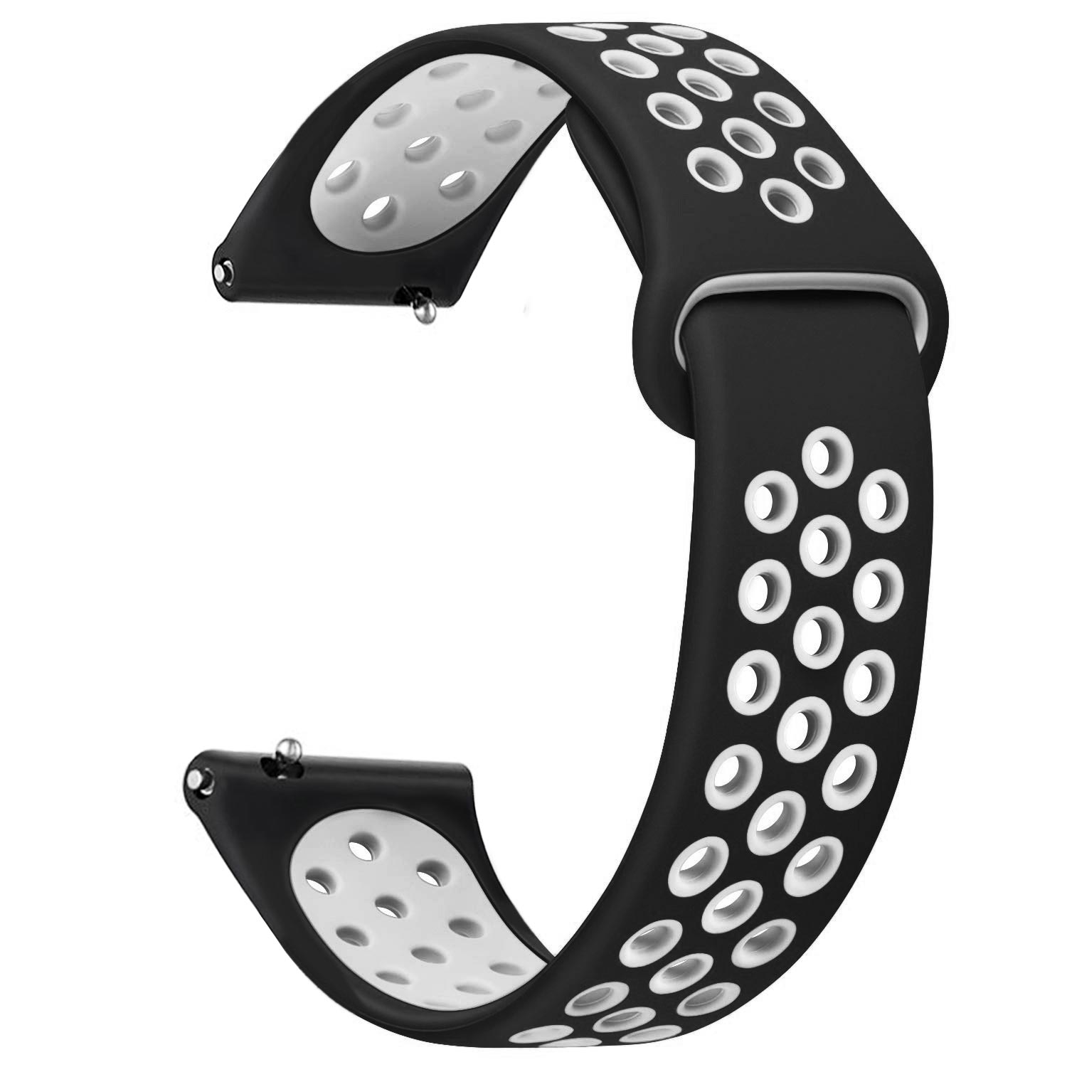 Microsonic Xiaomi Watch S4 Rainbow Gently Band Kordon Siyah Beyaz
