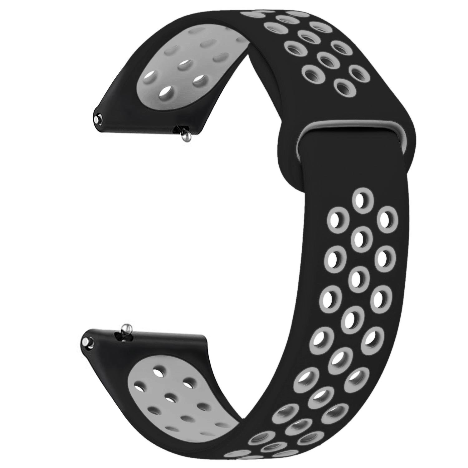 Microsonic Xiaomi Watch S4 Rainbow Gently Band Kordon Siyah Gri