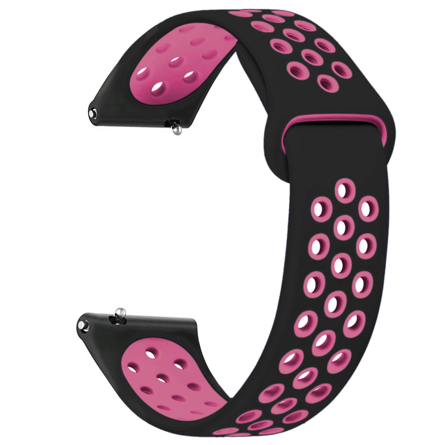 Microsonic Xiaomi Watch S4 Rainbow Gently Band Kordon Siyah Pembe