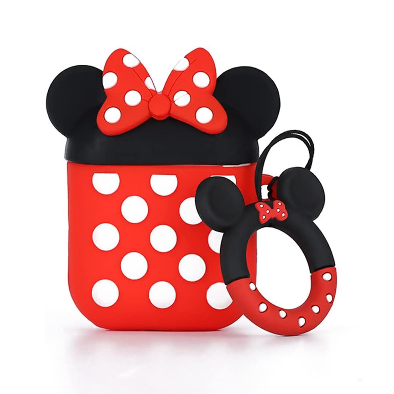 Microsonic AirPods 1 Nesil 2 Nesil Kılıf Cartoon Figürlü Silikon Crtn-Fgr-Mni-Fre
